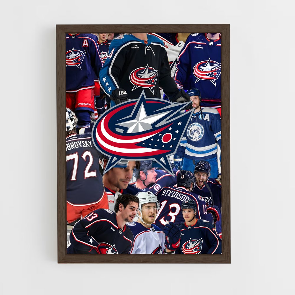 Poster Les Étoiles de Columbus – affiche Hockey sur glace (vue 5)